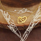To My Daughter | Never Forget That I Love You - Interlocking Hearts necklace
