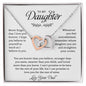 To My Daughter | Never Forget That I Love You - Interlocking Hearts necklace