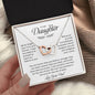 To My Daughter | Never Forget That I Love You - Interlocking Hearts necklace