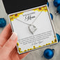 To An Incredible Mom | I Love You - Forever Love Necklace