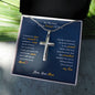 To My Son | I Am Proud Of You - Stainless Steel Cross Necklace