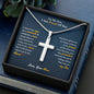 To My Son | I Am Proud Of You - Stainless Steel Cross Necklace