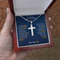 To My Son | I Am Proud Of You - Stainless Steel Cross Necklace